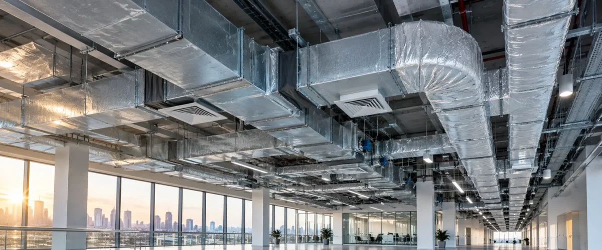 Instalasi ducting BJLS dan PU untuk sistem HVAC