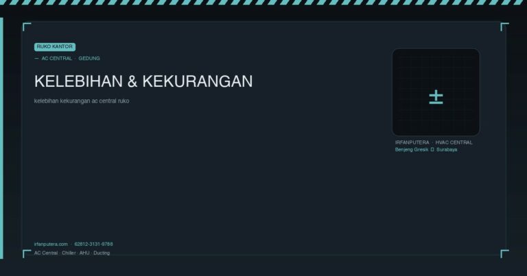 Kelebihan Kekurangan AC Central untuk Ruko & Kantor